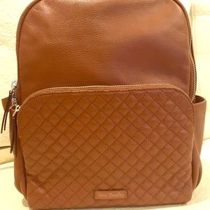 Classic Vera Bradley Leather Backpack